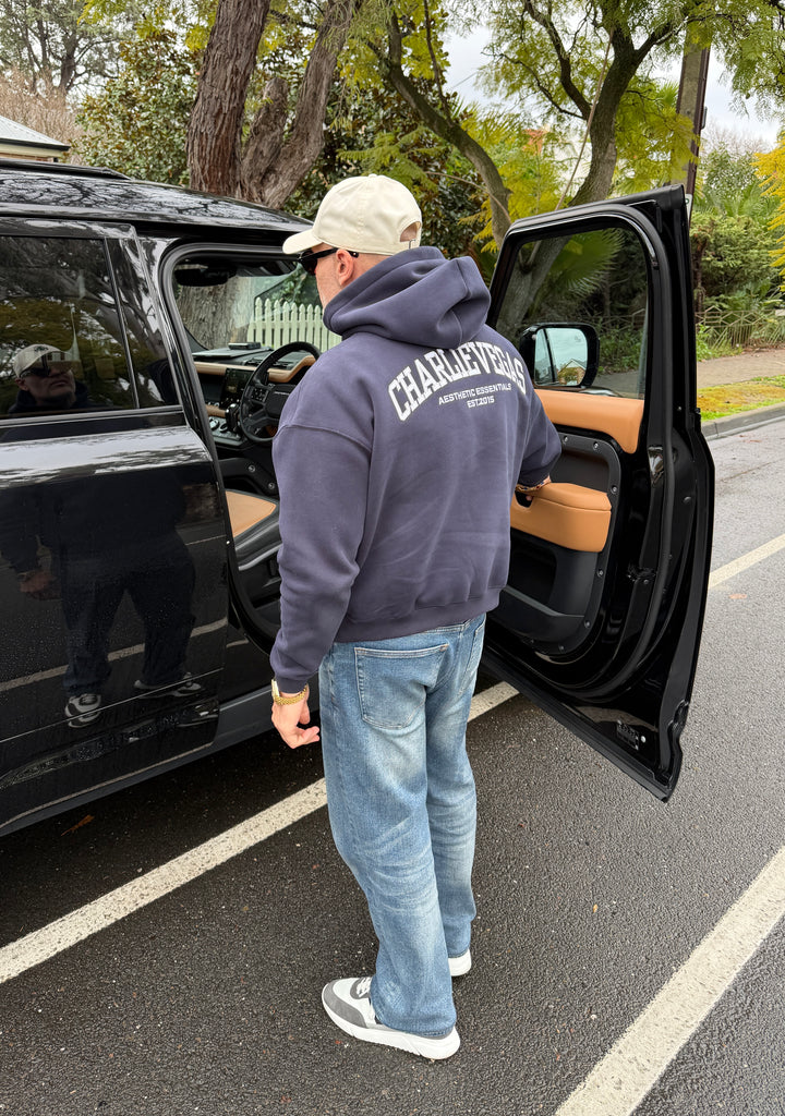 Box Hoodie - Navy