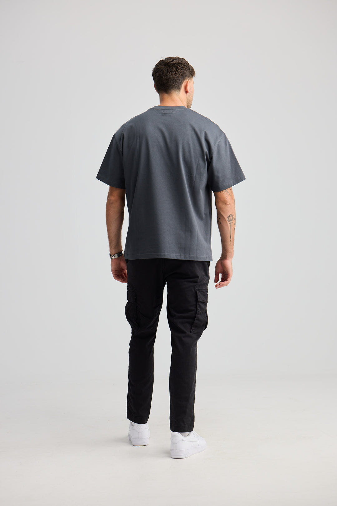 Essential Varsity Tee - Charcoal