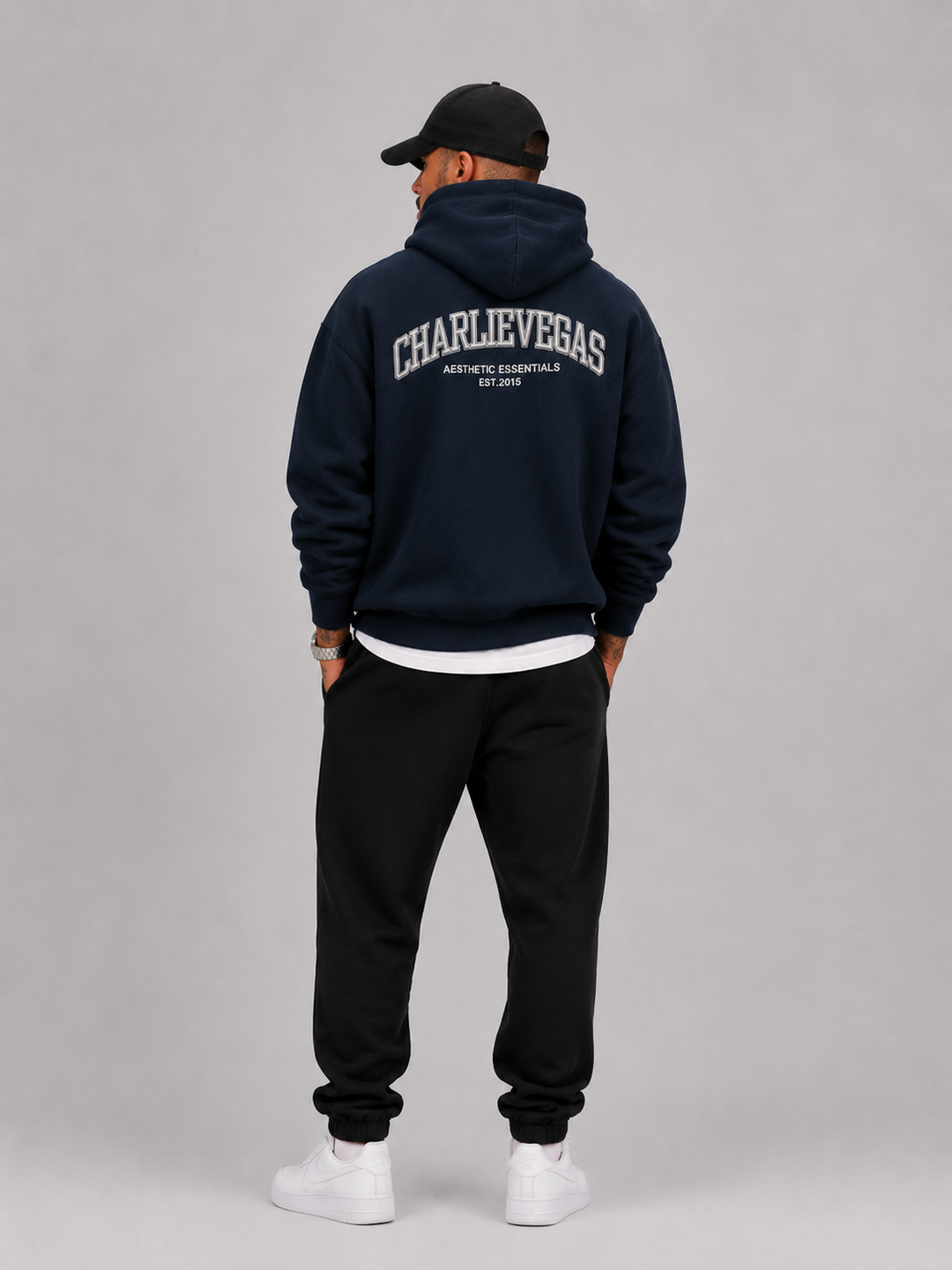 Box Hoodie - Navy