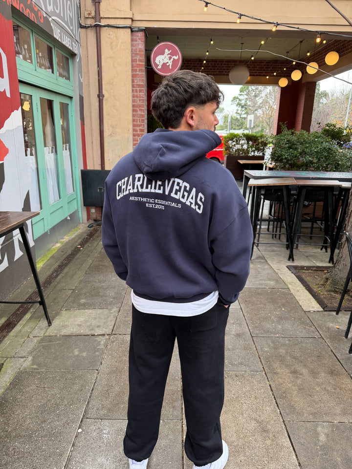 Box Hoodie - Navy