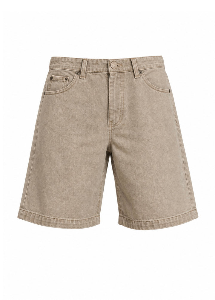 Monaco Twill Short — Washed Stone