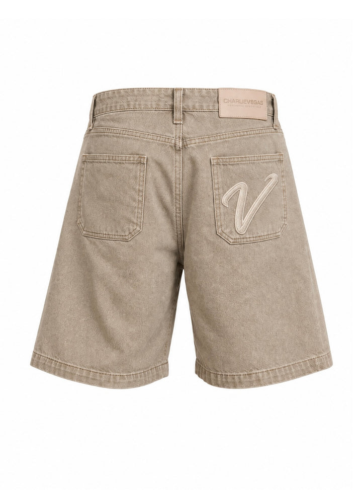 Monaco Twill Short — Washed Stone