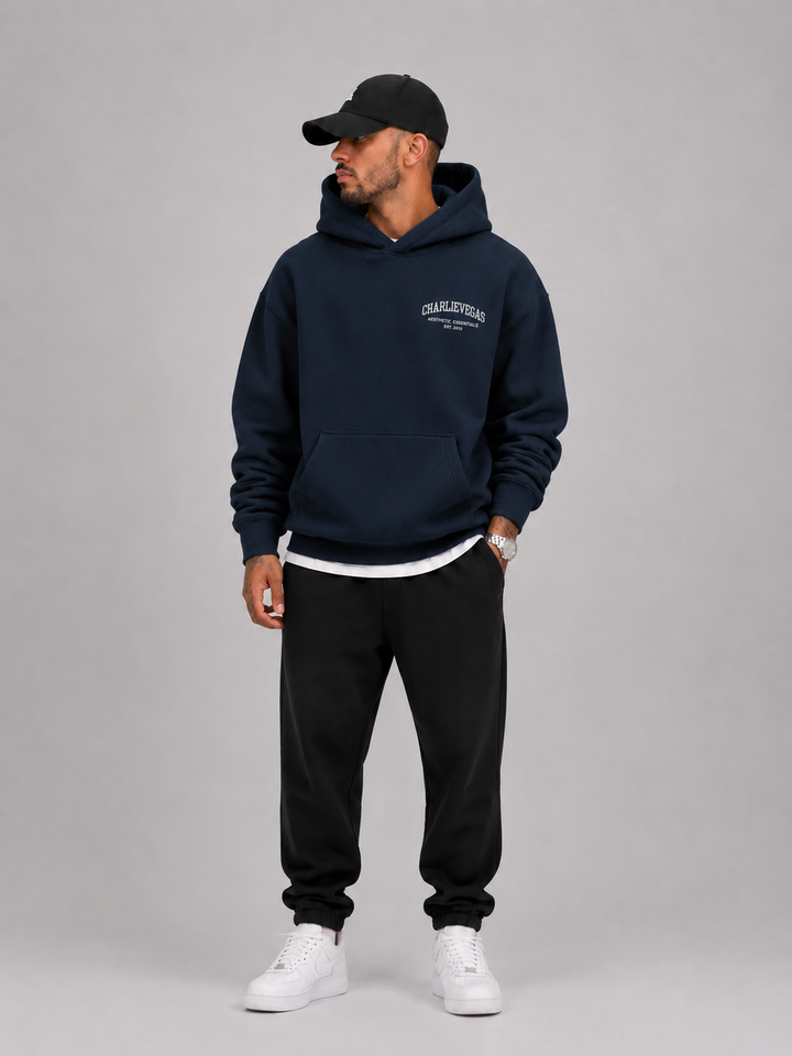 Box Hoodie - Navy